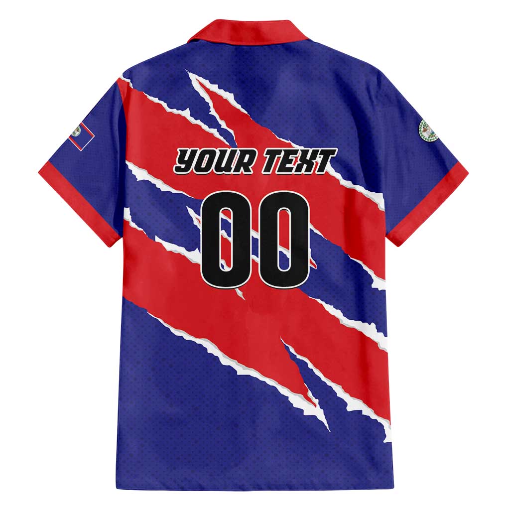 Custom Football Belize Jaguars Family Matching Puletasi and Hawaiian Shirt Team Unbelizeables Jaguars