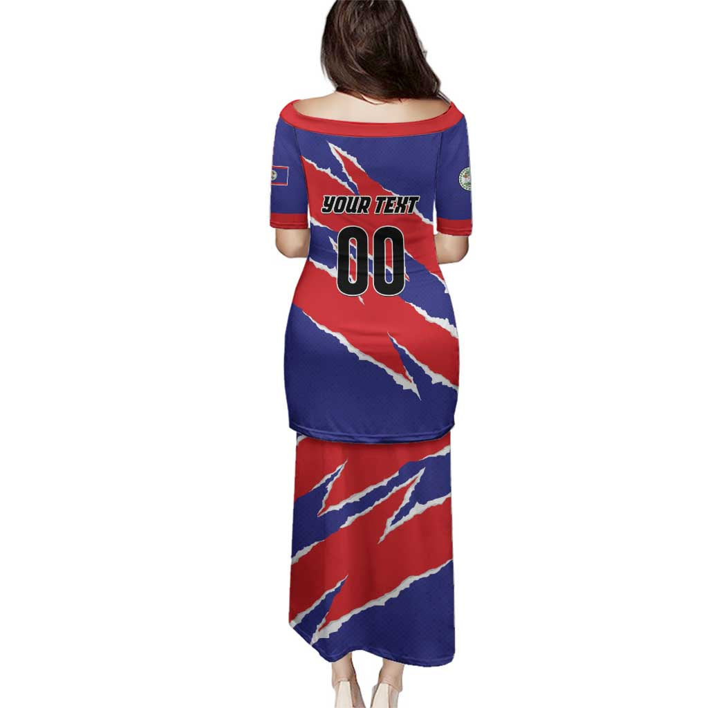 Custom Football Belize Jaguars Family Matching Puletasi and Hawaiian Shirt Team Unbelizeables Jaguars