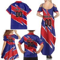 Custom Football Belize Jaguars Family Matching Summer Maxi Dress and Hawaiian Shirt Team Unbelizeables Jaguars