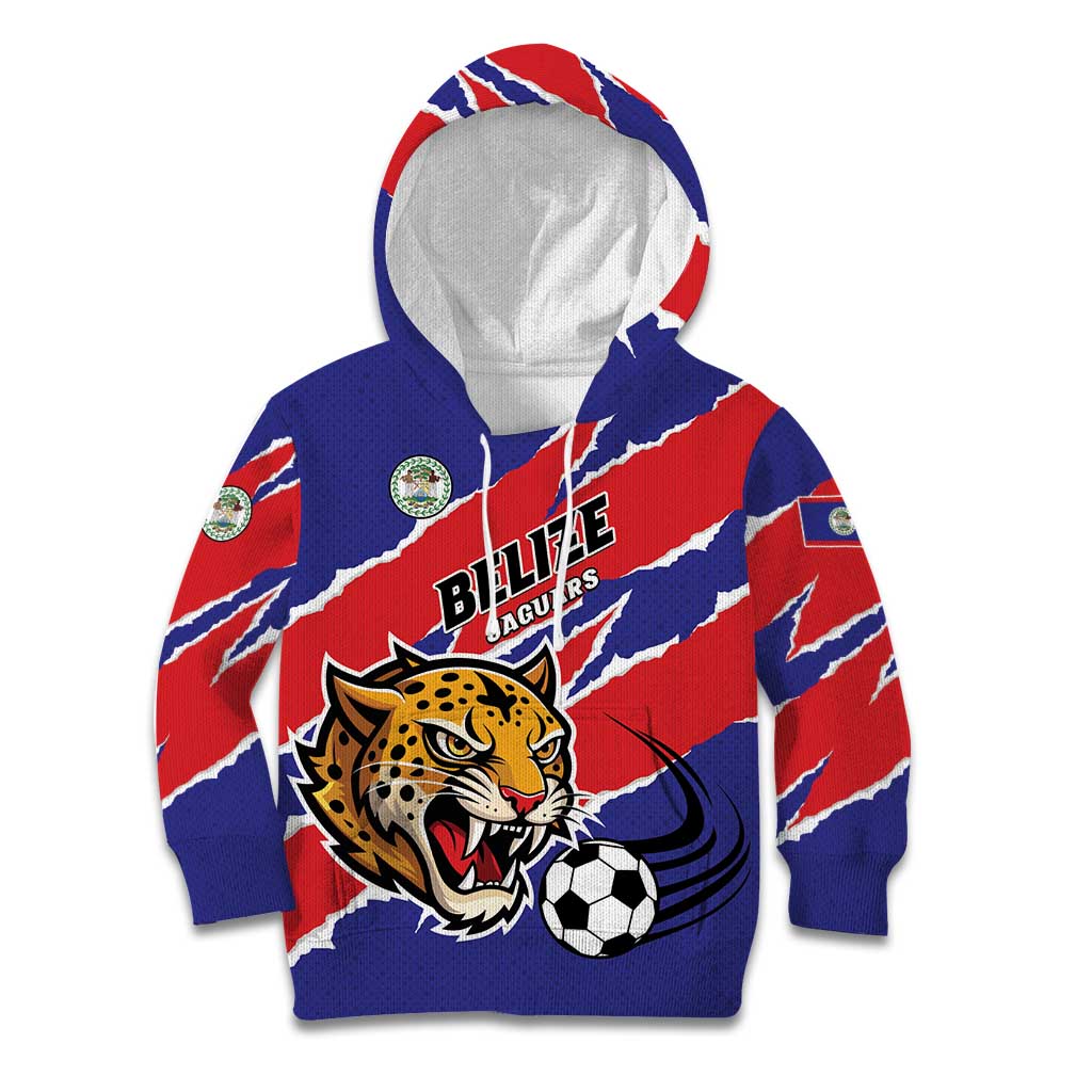 Custom Football Belize Jaguars Kid Hoodie Team Unbelizeables Jaguars