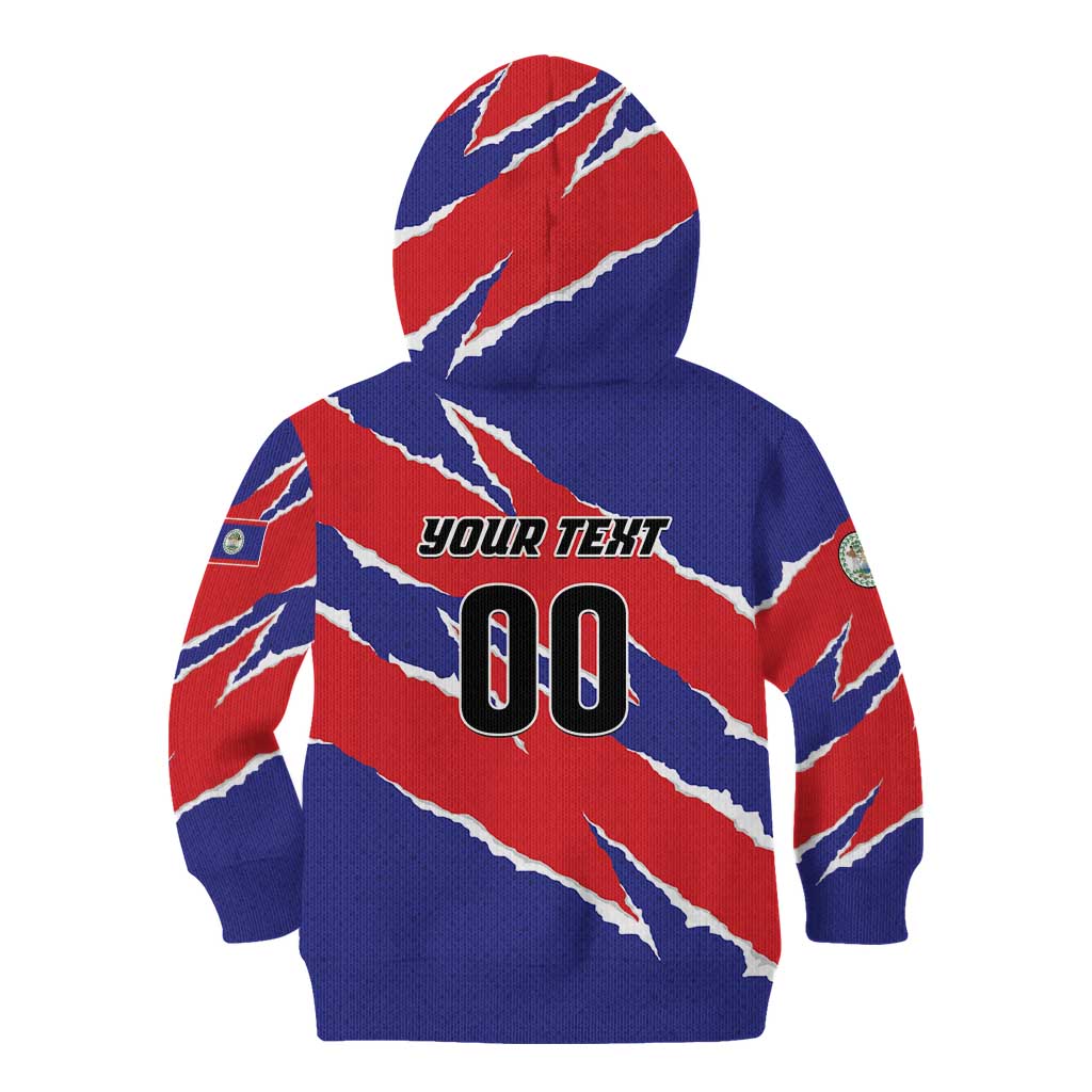 Custom Football Belize Jaguars Kid Hoodie Team Unbelizeables Jaguars