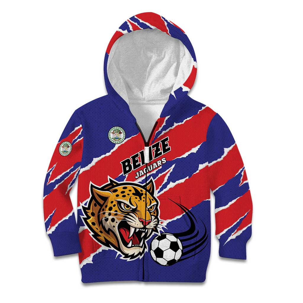 Custom Football Belize Jaguars Kid Hoodie Team Unbelizeables Jaguars