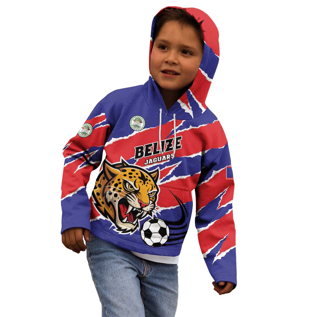 Custom Football Belize Jaguars Kid Hoodie Team Unbelizeables Jaguars