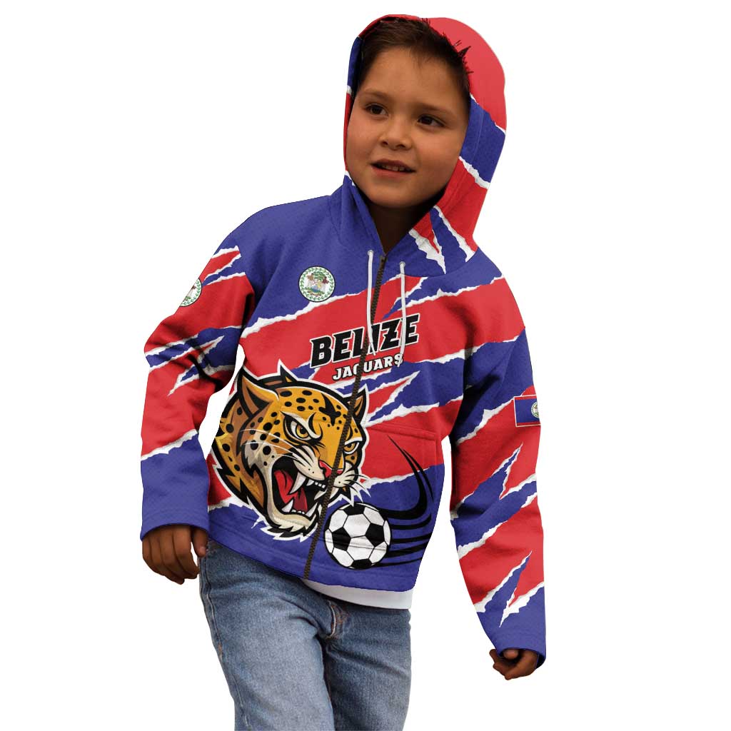 Custom Football Belize Jaguars Kid Hoodie Team Unbelizeables Jaguars