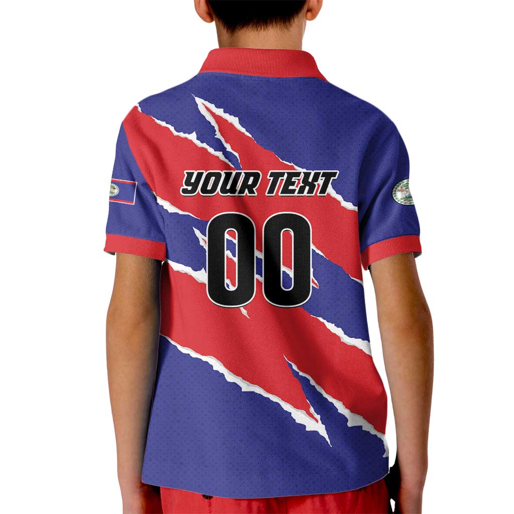Custom Football Belize Jaguars Kid Polo Shirt Team Unbelizeables Jaguars