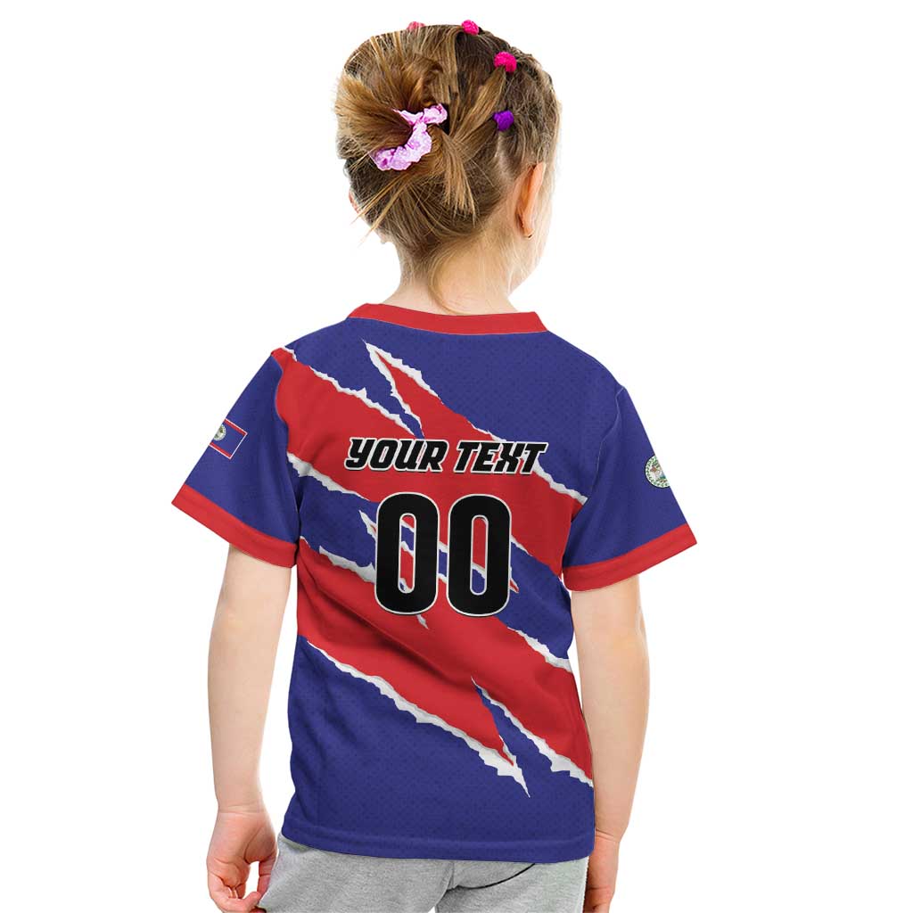 Custom Football Belize Jaguars Kid T Shirt Team Unbelizeables Jaguars