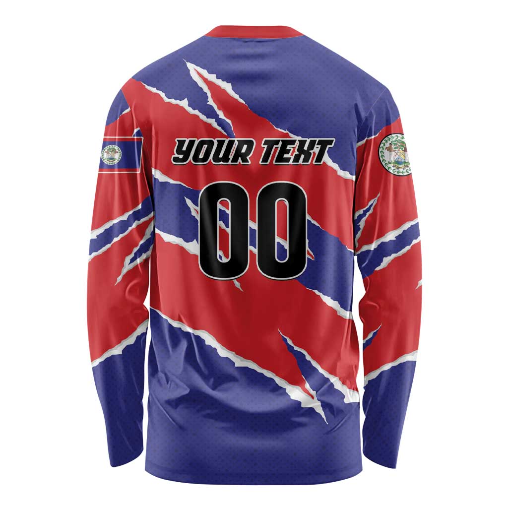 Custom Football Belize Jaguars Long Sleeve Shirt Team Unbelizeables Jaguars