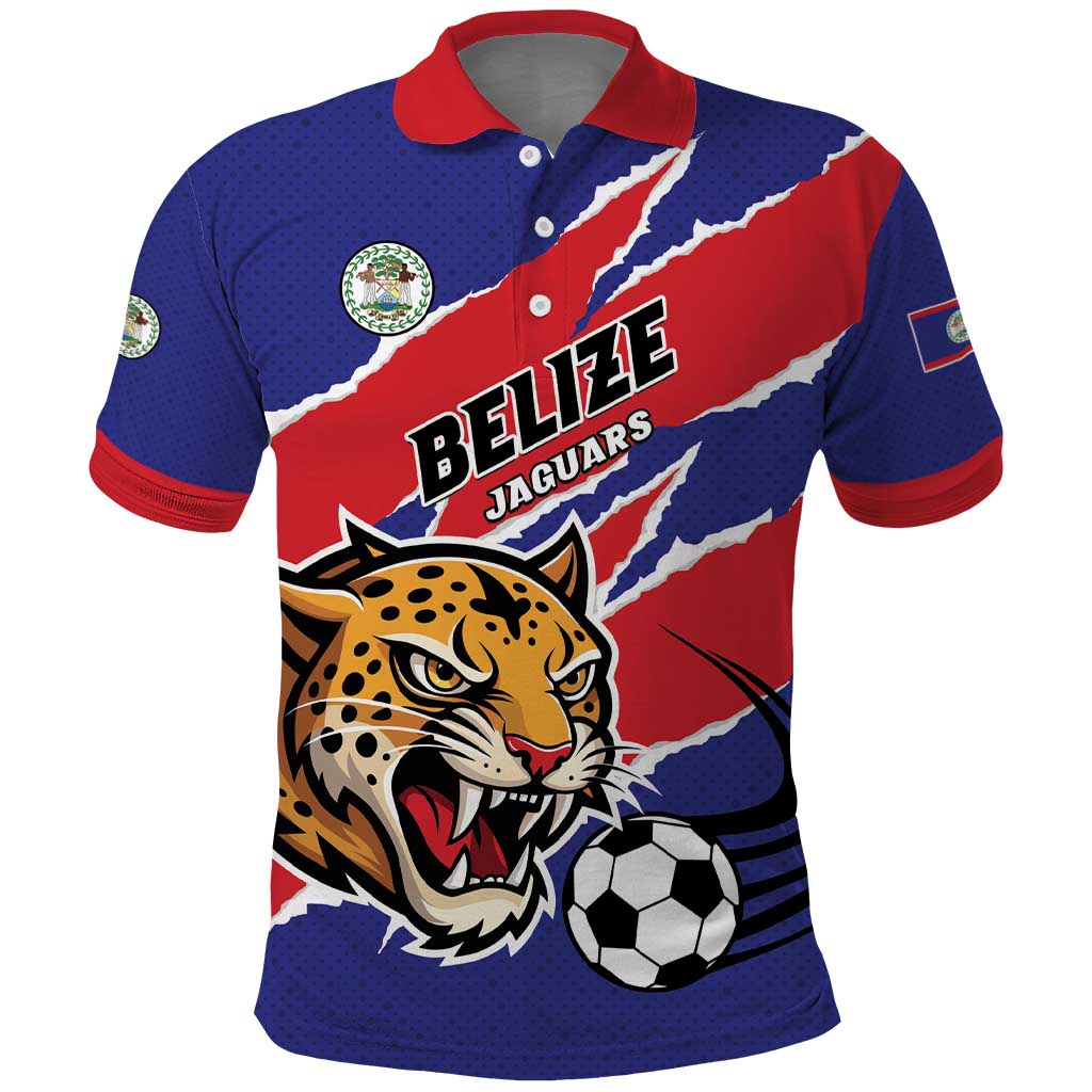 Custom Football Belize Jaguars Polo Shirt Team Unbelizeables Jaguars