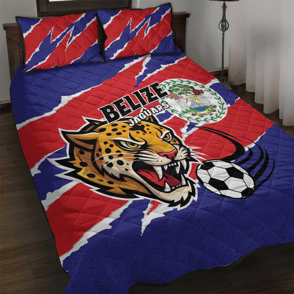 Football Belize Jaguars Quilt Bed Set Team Unbelizeables Jaguars