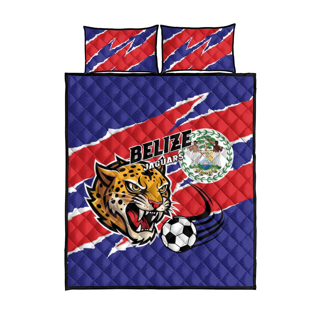 Football Belize Jaguars Quilt Bed Set Team Unbelizeables Jaguars