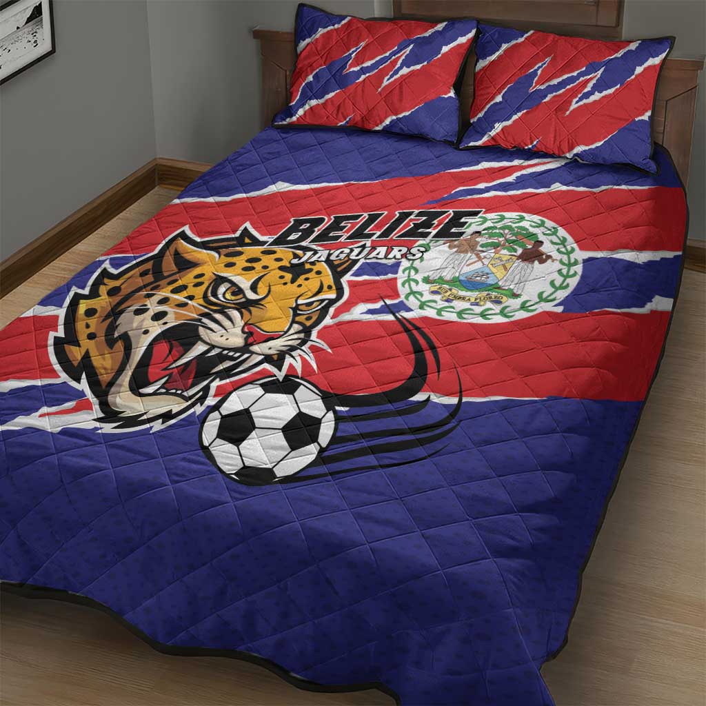 Football Belize Jaguars Quilt Bed Set Team Unbelizeables Jaguars
