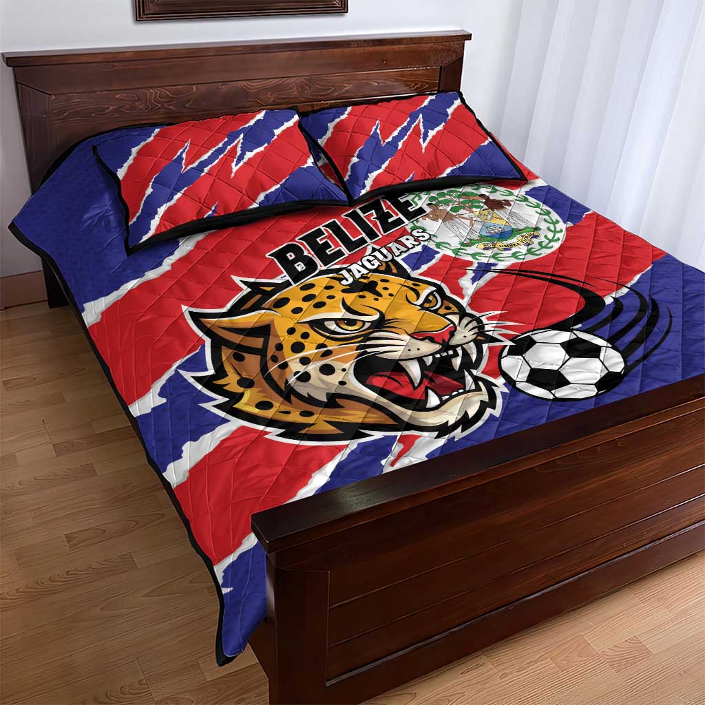 Football Belize Jaguars Quilt Bed Set Team Unbelizeables Jaguars