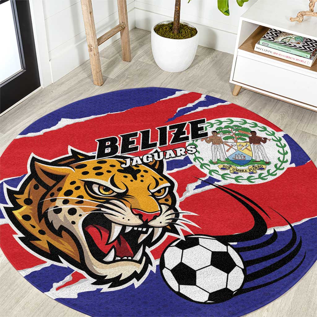 Football Belize Jaguars Round Carpet Team Unbelizeables Jaguars