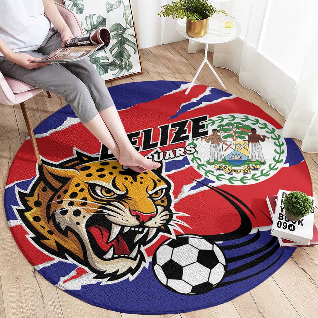 Football Belize Jaguars Round Carpet Team Unbelizeables Jaguars