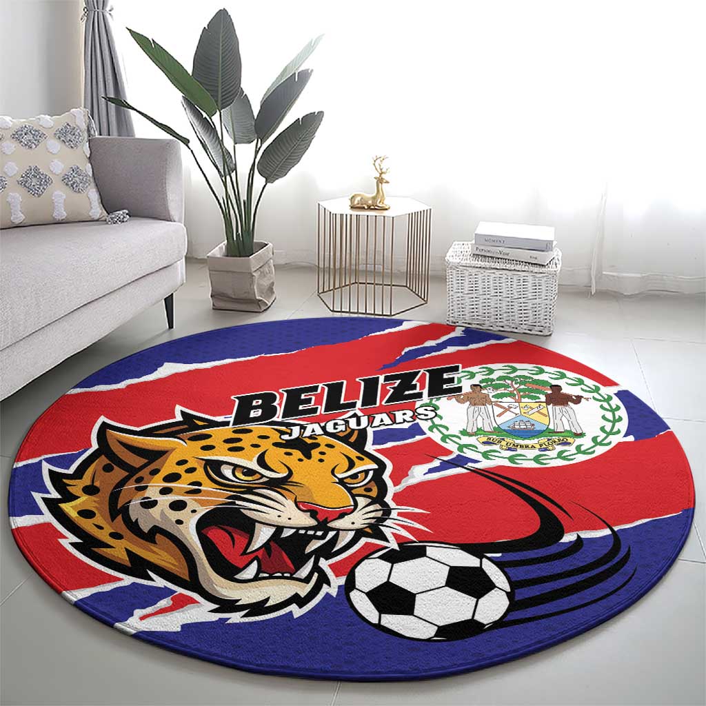 Football Belize Jaguars Round Carpet Team Unbelizeables Jaguars