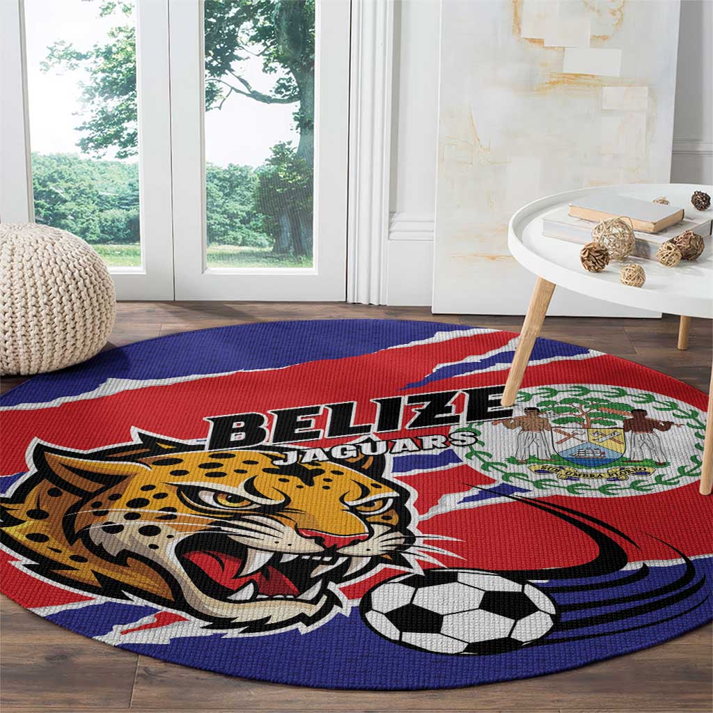 Football Belize Jaguars Round Carpet Team Unbelizeables Jaguars