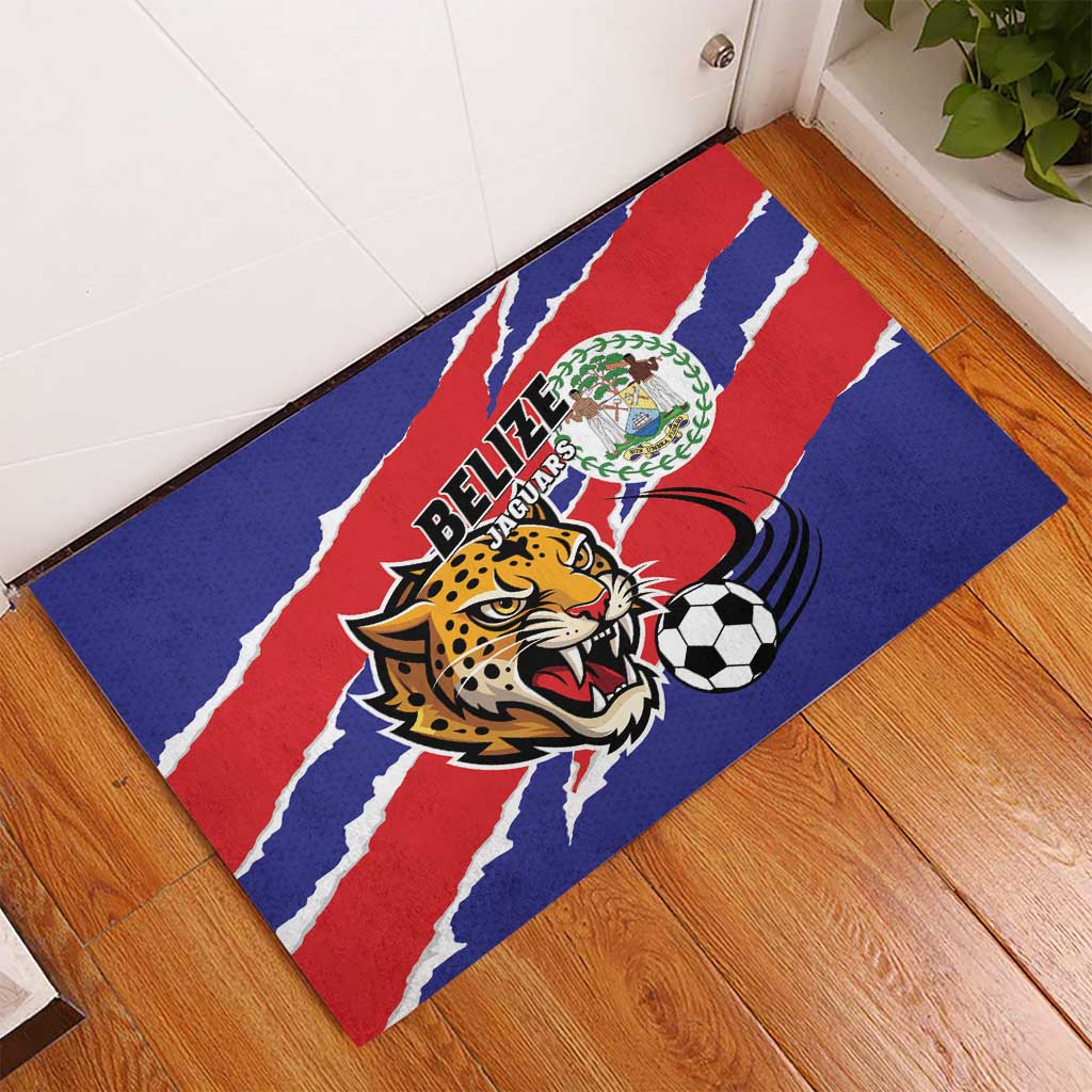 Football Belize Jaguars Rubber Doormat Team Unbelizeables Jaguars