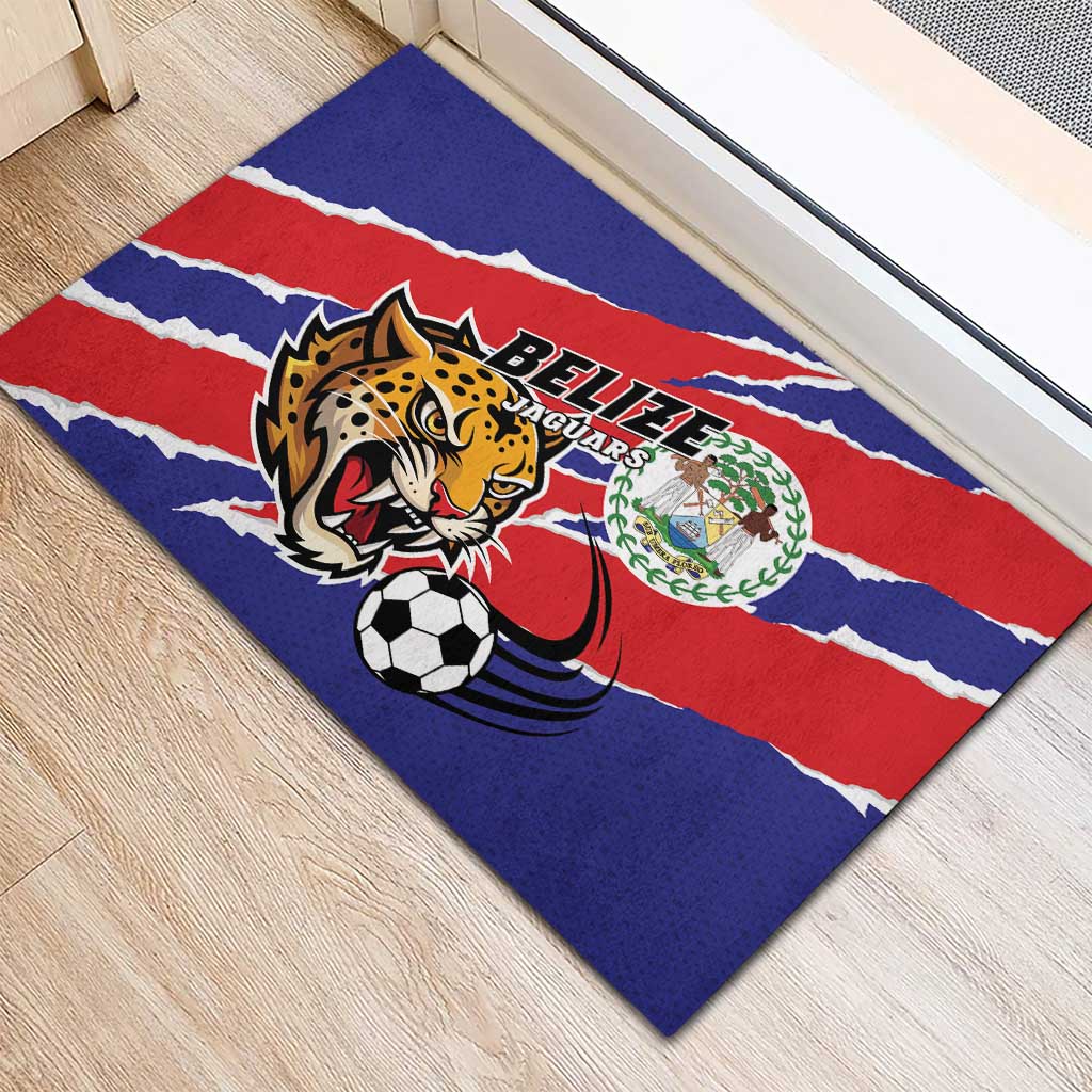 Football Belize Jaguars Rubber Doormat Team Unbelizeables Jaguars