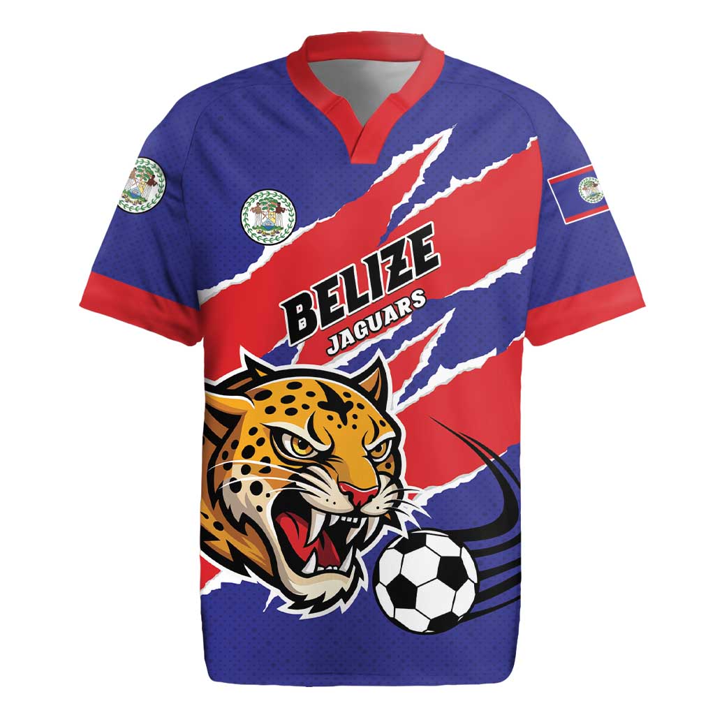 Custom Football Belize Jaguars Rugby Jersey Team Unbelizeables Jaguars
