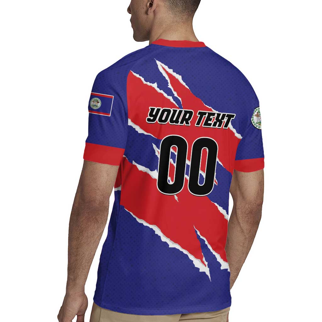 Custom Football Belize Jaguars Rugby Jersey Team Unbelizeables Jaguars