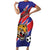 Custom Football Belize Jaguars Short Sleeve Bodycon Dress Team Unbelizeables Jaguars