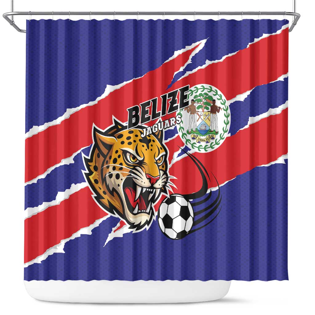 Football Belize Jaguars Shower Curtain Team Unbelizeables Jaguars