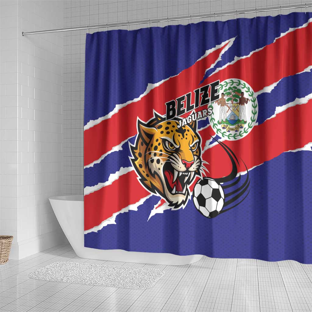 Football Belize Jaguars Shower Curtain Team Unbelizeables Jaguars