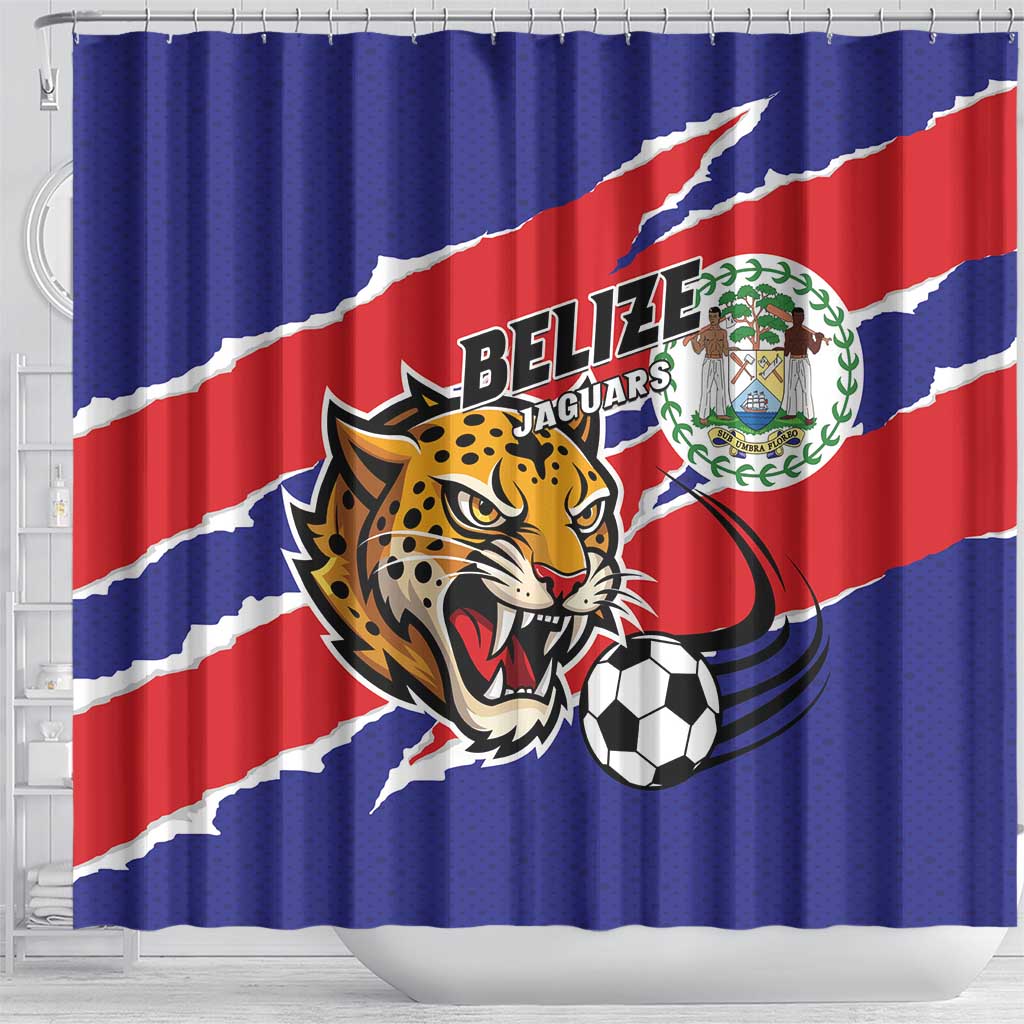 Football Belize Jaguars Shower Curtain Team Unbelizeables Jaguars