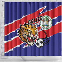 Football Belize Jaguars Shower Curtain Team Unbelizeables Jaguars