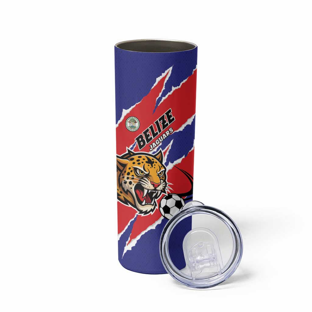 Custom Football Belize Jaguars Skinny Tumbler Team Unbelizeables Jaguars