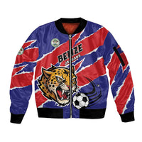 Custom Football Belize Jaguars Sleeve Zip Bomber Jacket Team Unbelizeables Jaguars