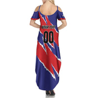 Custom Football Belize Jaguars Summer Maxi Dress Team Unbelizeables Jaguars