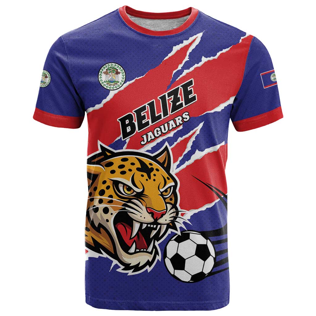 Custom Football Belize Jaguars T Shirt Team Unbelizeables Jaguars