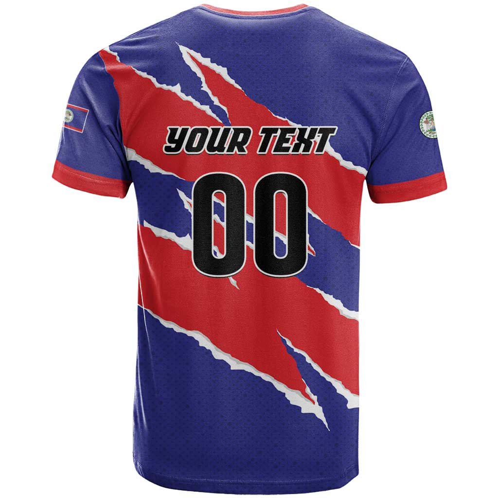 Custom Football Belize Jaguars T Shirt Team Unbelizeables Jaguars