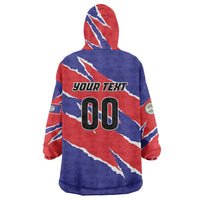 Custom Football Belize Jaguars Wearable Blanket Hoodie Team Unbelizeables Jaguars