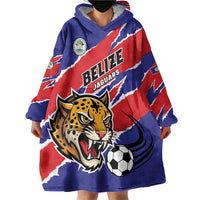 Custom Football Belize Jaguars Wearable Blanket Hoodie Team Unbelizeables Jaguars