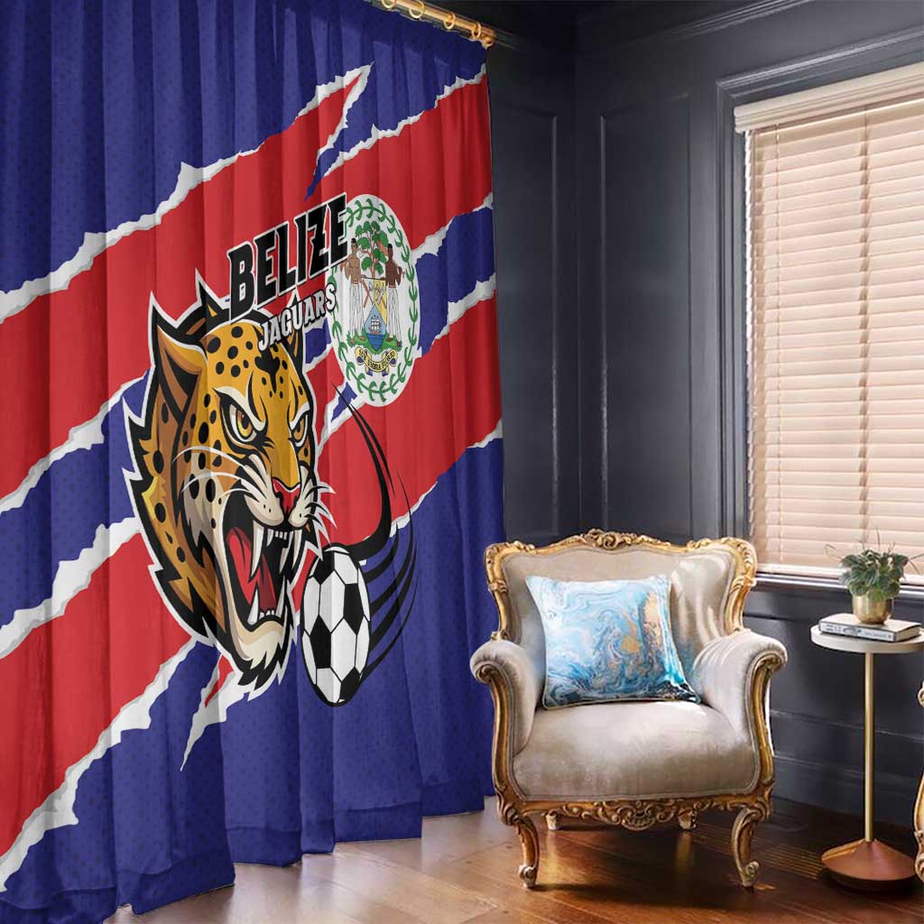 Football Belize Jaguars Window Curtain Team Unbelizeables Jaguars