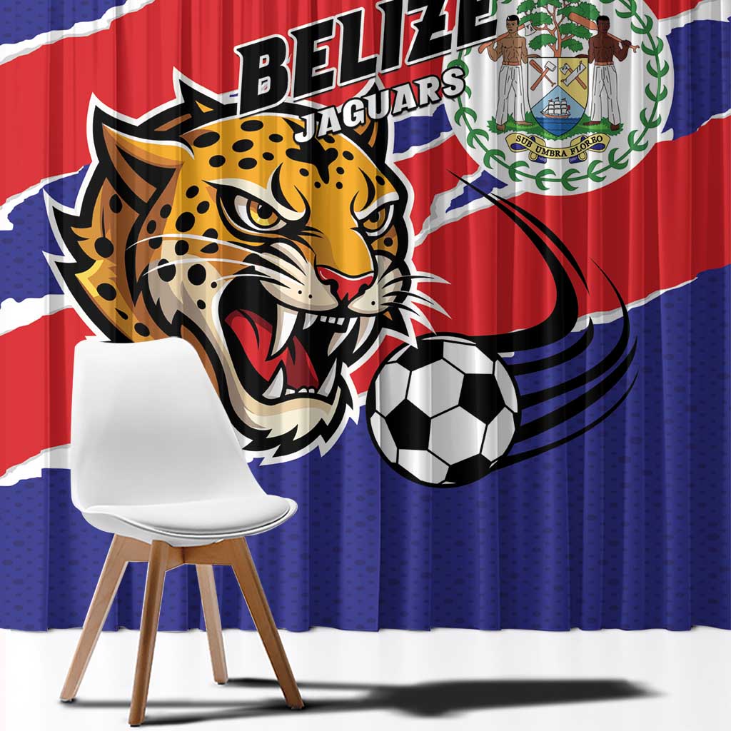 Football Belize Jaguars Window Curtain Team Unbelizeables Jaguars