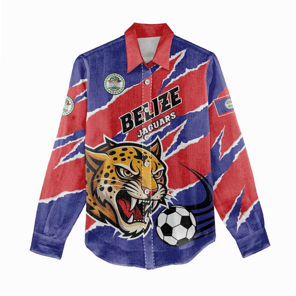 Custom Football Belize Jaguars Women Casual Shirt Team Unbelizeables Jaguars