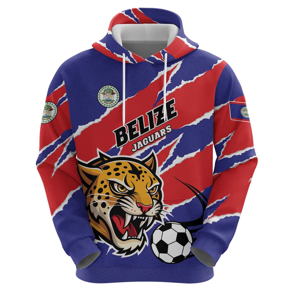 Custom Football Belize Jaguars Zip Hoodie Team Unbelizeables Jaguars