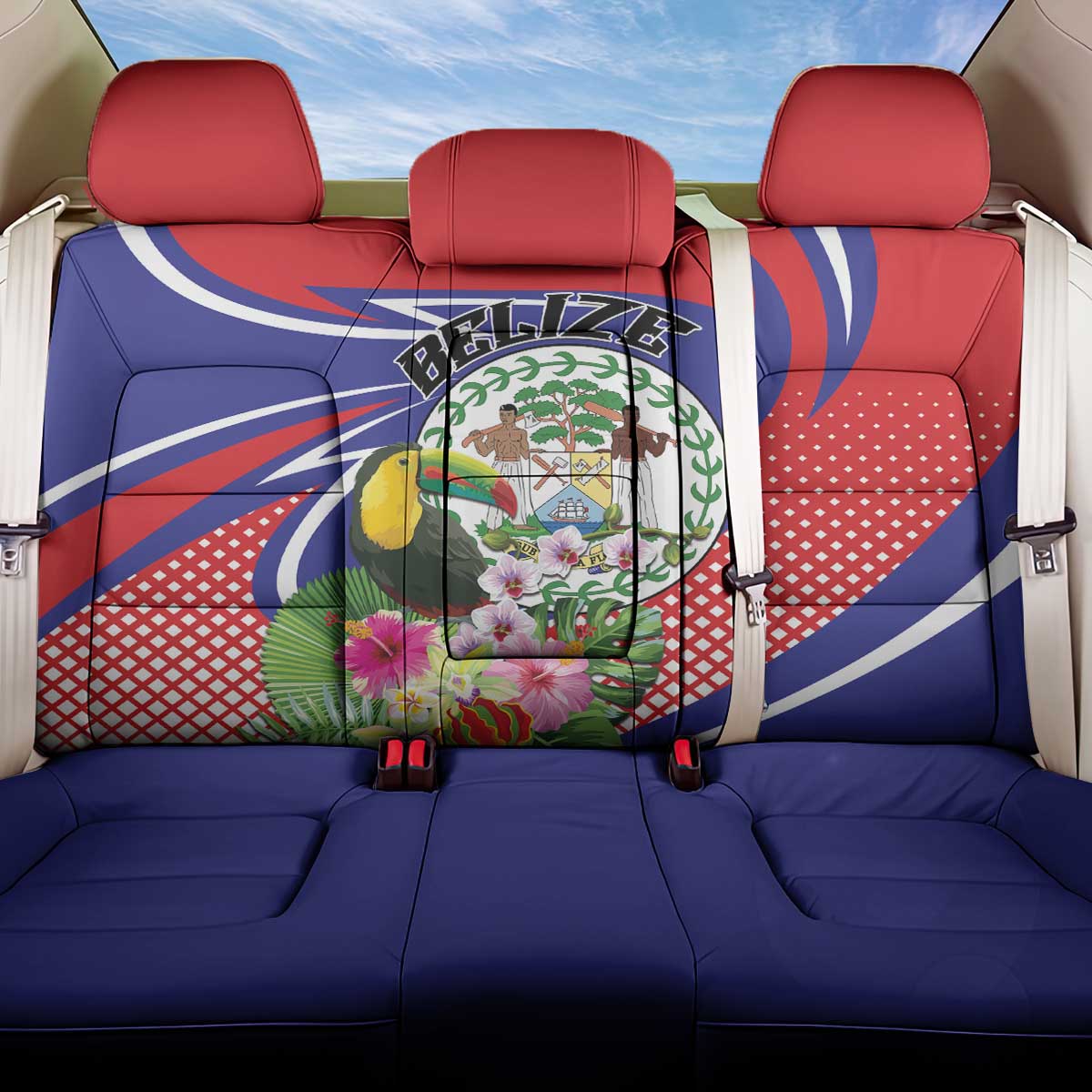 Belize Toucan Back Car Seat Cover Sub umbra floreo