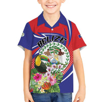 Personalized Belize Toucan Family Matching Long Sleeve Bodycon Dress and Hawaiian Shirt Sub umbra floreo