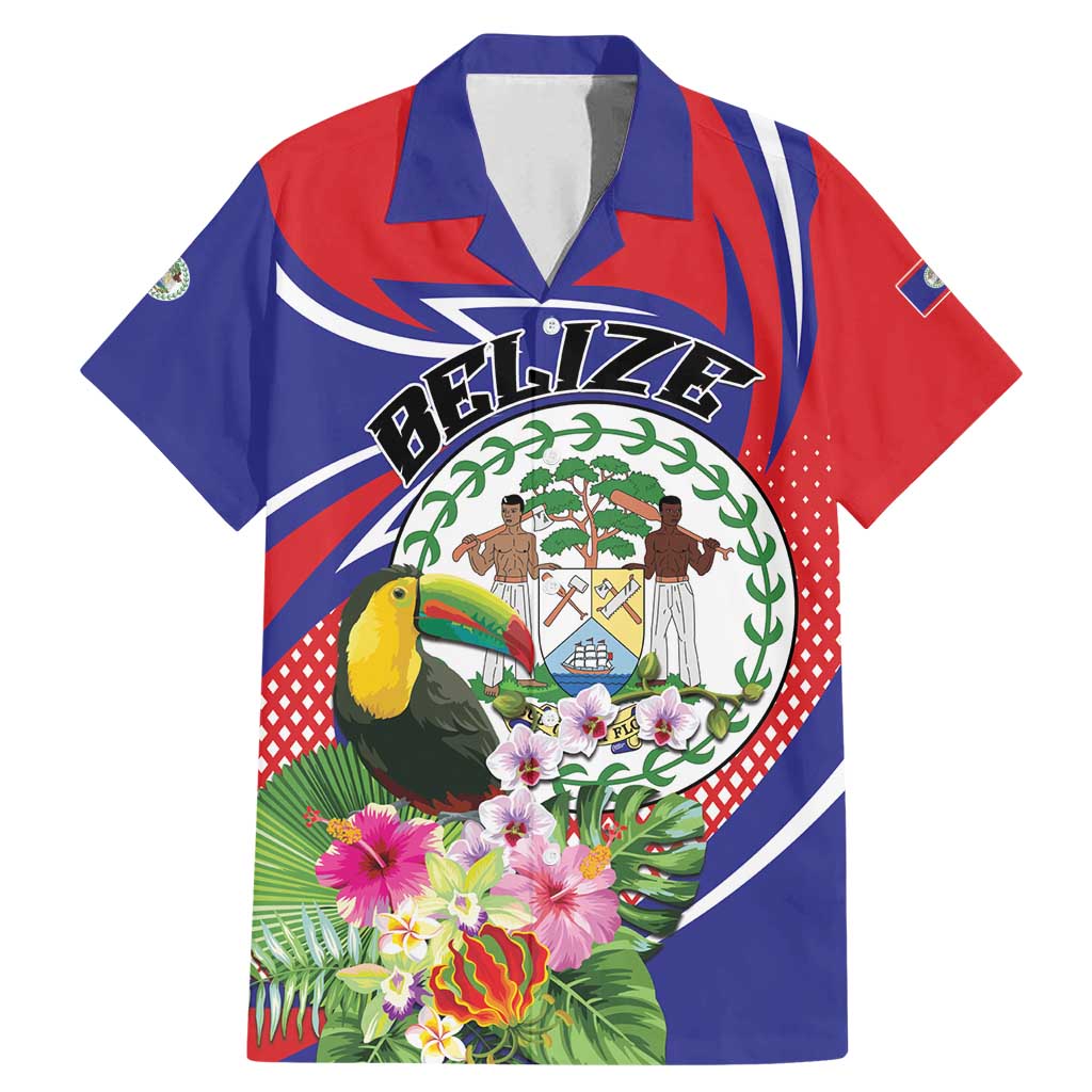 Personalized Belize Toucan Family Matching Mermaid Dress and Hawaiian Shirt Sub umbra floreo