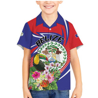 Personalized Belize Toucan Family Matching Mermaid Dress and Hawaiian Shirt Sub umbra floreo