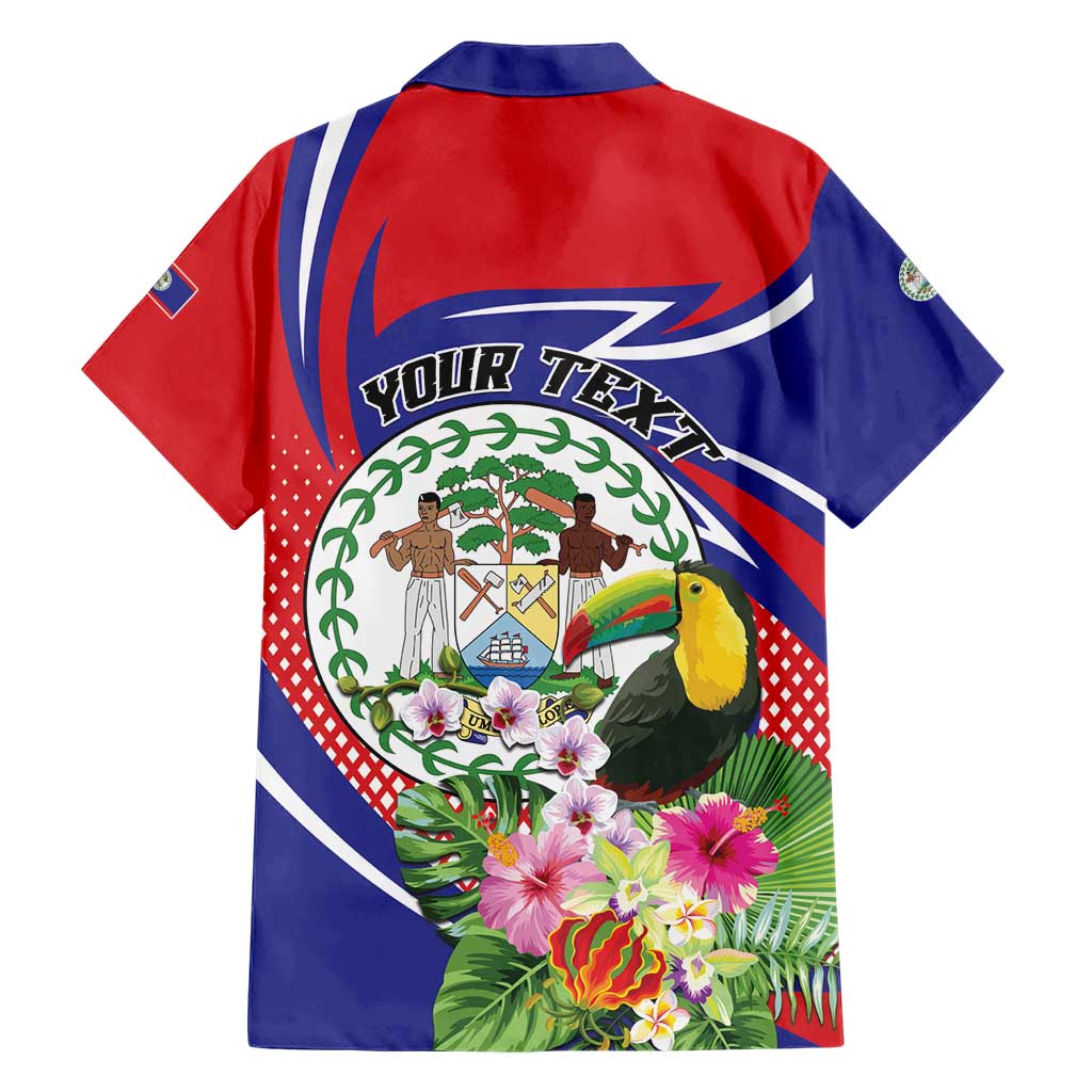 Personalized Belize Toucan Family Matching Short Sleeve Bodycon Dress and Hawaiian Shirt Sub umbra floreo