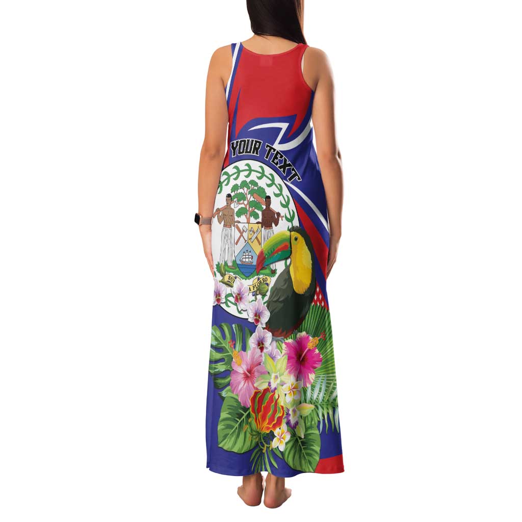 Personalized Belize Toucan Family Matching Tank Maxi Dress and Hawaiian Shirt Sub umbra floreo