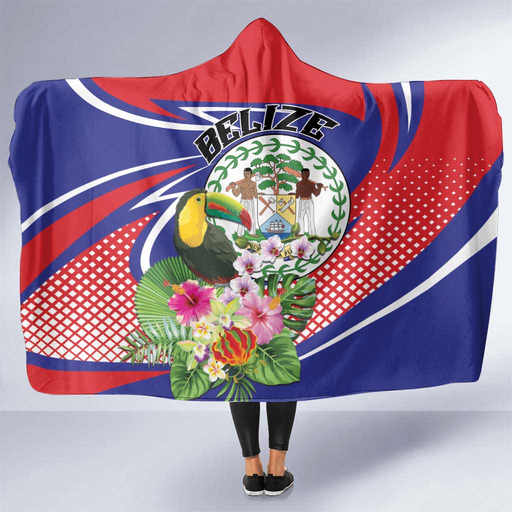 Belize Toucan Hooded Blanket Sub umbra floreo