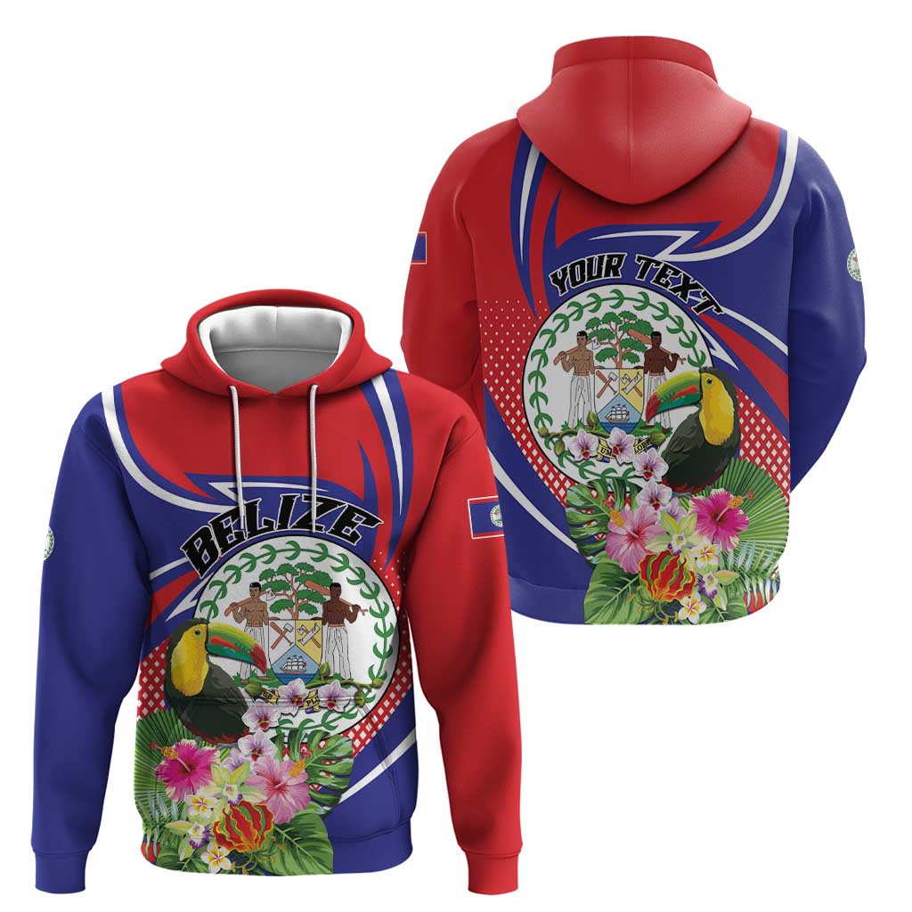 Personalized Belize Toucan Hoodie Sub umbra floreo