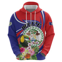 Personalized Belize Toucan Hoodie Sub umbra floreo