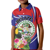 Personalized Belize Toucan Kid Polo Shirt Sub umbra floreo